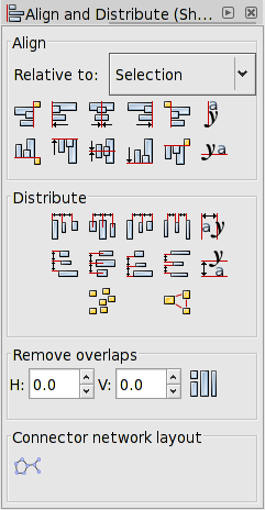 Align and Distribute dialog.