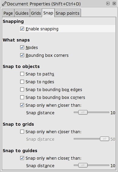 Snap tab.