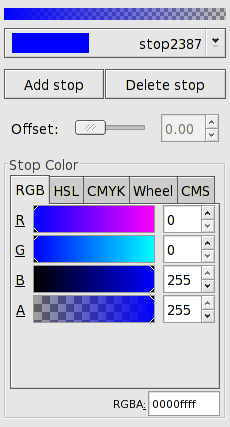 Gradient Editor dialog.