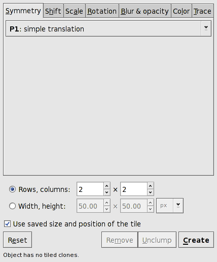 Tiling dialog.