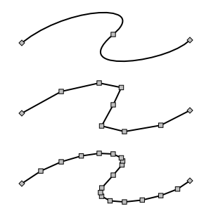 Flatten Bezier example.