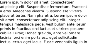 Lorem ipsum example.