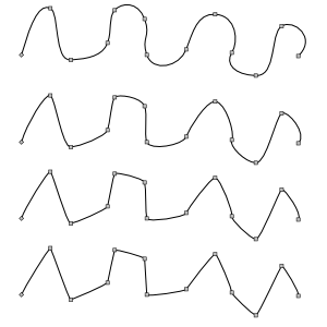 Segment straightener example.