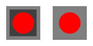 Transparent backgrounds.