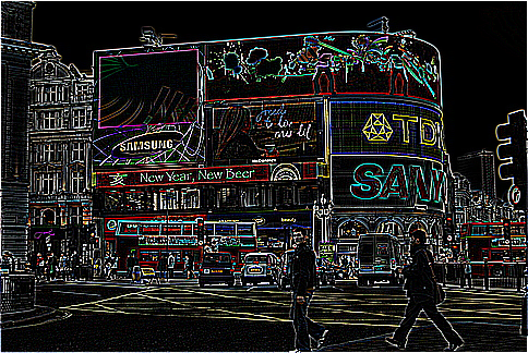 Convolve Matrix Filter, Edge Detect Example.