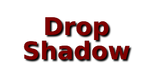 Drop shadow.