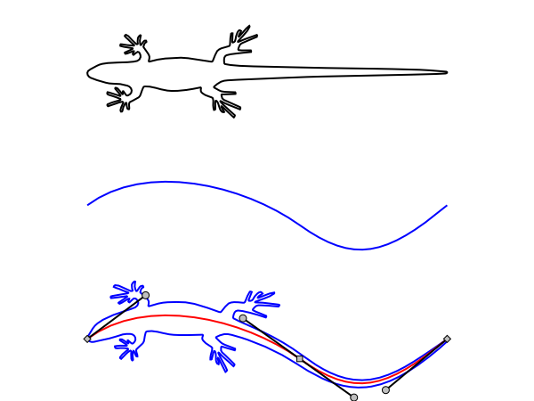 Bend Along Path effect.