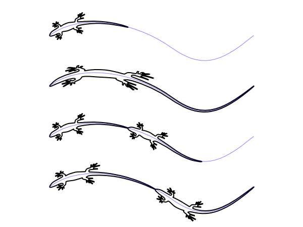 Bend Along Path effect: Repeat.