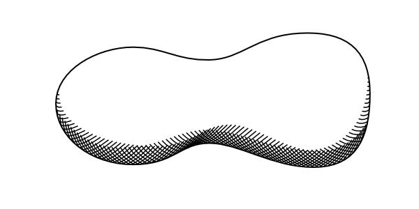 Stitch path effect: hatchings 3.