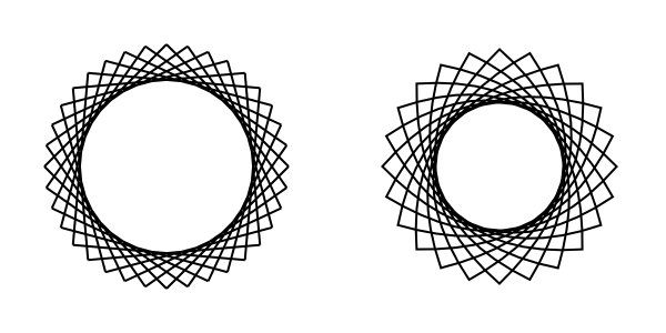 Stitch path effect: Circles.