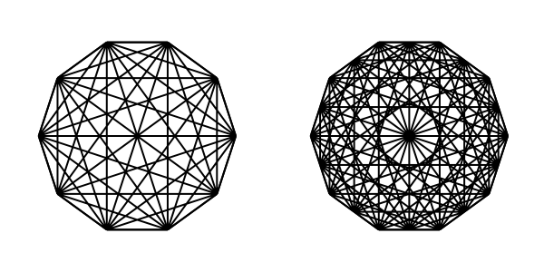 Stitch path effect: Decagons.