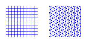 Rectangle and axonometric grids.