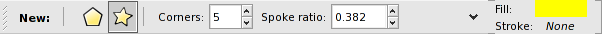 Star and Polygon Tool Controls