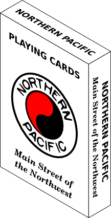 A box of playing cards.