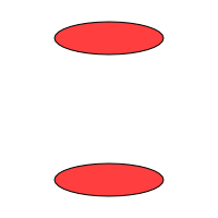 Top and bottom of soup can.