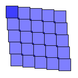 A P1 symmetry tiling with a constant shift 2.