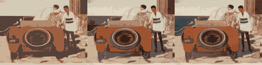 Multiple scans, color.