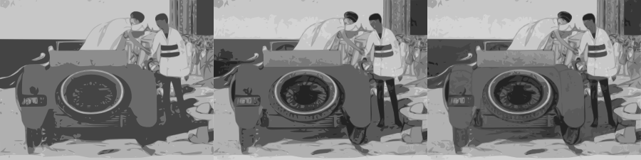 Multiple scans, grays.